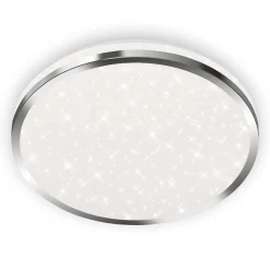 Briloner Loftlamper|Loftlamper > Acorus LED-loftslampe, IP44, stjernedekor, Ø 28 cm
