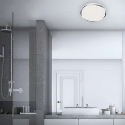 Briloner Loftlamper|Loftlamper > Acorus LED-loftslampe, IP44, stjernedekor, Ø 33 cm
