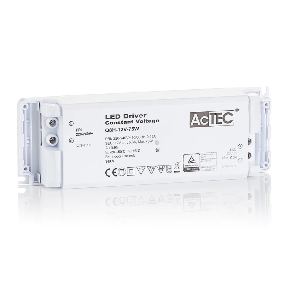 AcTEC Driver Konstant Spænding > Q8H LED-driver CV 12 V, 75 W