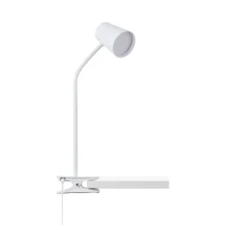 Arbejdsrum/Kontor|Bordlamper ^ Brilliant Adda LED-bordlampe med klemme hvid dæmpes i 3 trin