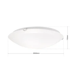 ORION Loftlamper > Agada loftslampe, opalglas, krom, 50 cm