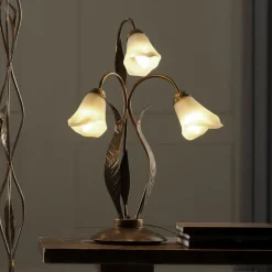 ONLI Bordlamper > Alga bordlampe, 3 lyskilder, jern, glas, florentinsk