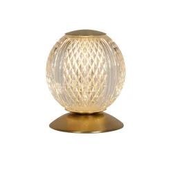 Searchlight Bordlamper > Allure bordlampe messingfarvet, stål, akryl