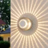 Lucande Væglamper > Aluminiumsfarvet udendørsvæglampe Lennias med LED