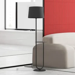 Aluminor Gulvlamper|Gulvlamper > Duo gulvlampe med opbevaringsbord