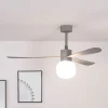 Loftventilatorer ^ FARO BARCELONA Amelia Ball loftventilator, LED-lampe, grå