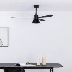FARO BARCELONA Loftventilatorer > Amelia Cone loftventilator, LED-lampe, sort