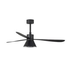FARO BARCELONA Loftventilatorer > Amelia Cone loftventilator, LED-lampe, sort