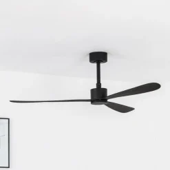 Loftventilatorer ^ FARO BARCELONA Amelia loftventilator, DC-motor 3 vinger, sort