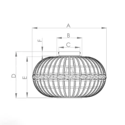 EGLO Loftlamper > Amsfield loftlampe af bambus, oval