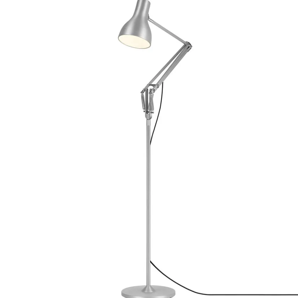 Gulvlamper|Gulvlamper ^ Anglepoise Type 75 gulvlampe sølv