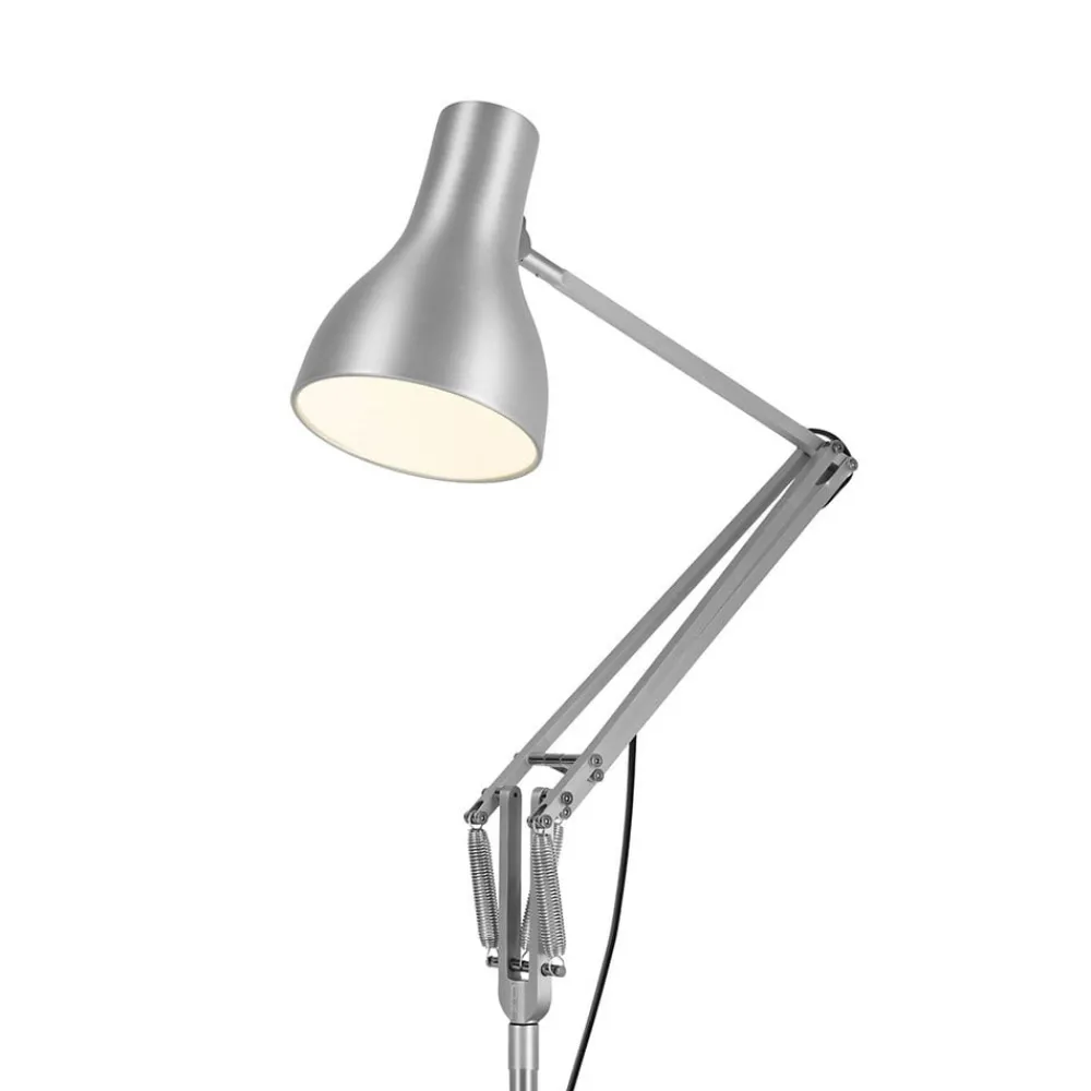 Gulvlamper|Gulvlamper ^ Anglepoise Type 75 gulvlampe sølv