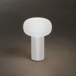 Konstsmide Dekorationsbelysning|Terrassebelysning > Antibes LED-bordlampe, IP54, batteri, RGBW, hvid