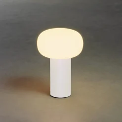 Konstsmide Dekorationsbelysning|Terrassebelysning > Antibes LED-bordlampe, IP54, batteri, RGBW, hvid