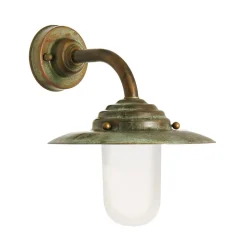 Moretti Luce Væglamper > Antique væglampe, højde 26 cm, antik-kobber