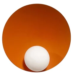 ROYALTECH Væglamper|Væglamper > Aphrodite væglampe, orange, Ø 33 cm, metal, G9