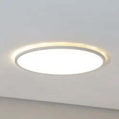 Loftlamper|Loftlamper ^ TK Lighting Aqua LED-panel, Ø 50 cm, hvid, metal/plast CCT dæmpbar