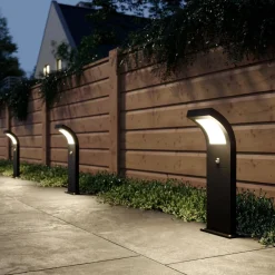 Arcchio Gadebelysning Med Sensor|Terrassebelysning > Advik LED-vejlampe, 60 cm, antracit, sensor, IP54
