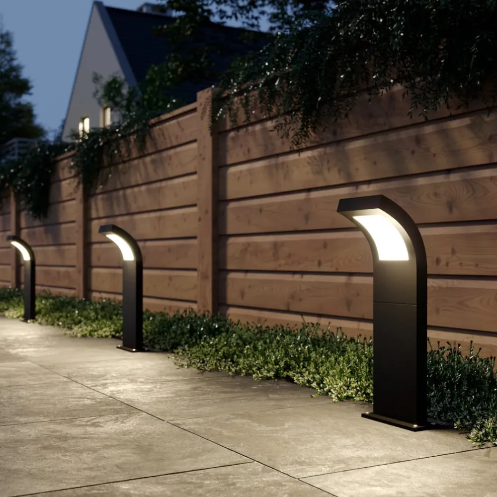 Arcchio Terrassebelysning|Gadebelysning > Advik LED-vejlampe, IP65, 60 cm, antracit, metal