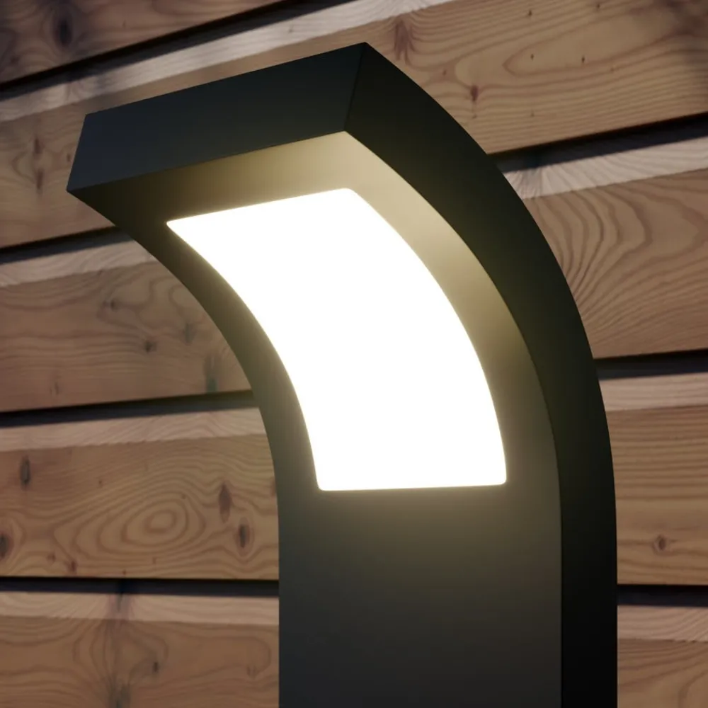 Arcchio Terrassebelysning|Gadebelysning > Advik LED-vejlampe, IP65, 60 cm, antracit, metal