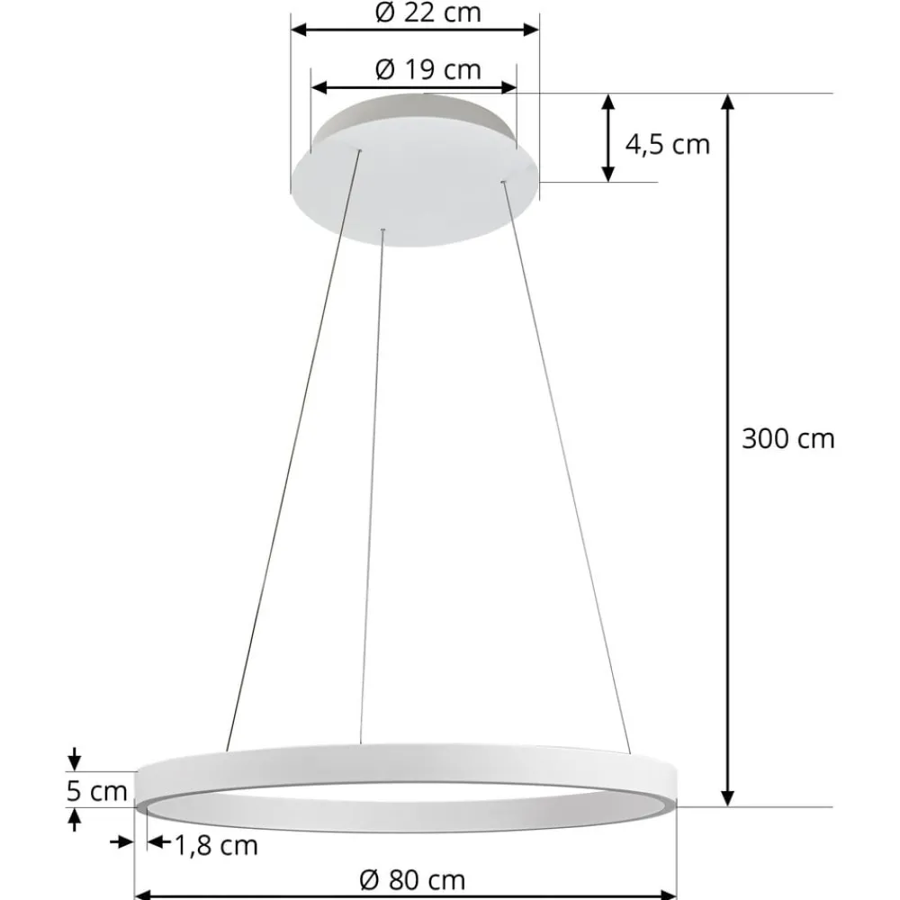 Arcchio Pendellamper > Answin LED-hængelampe 52,8 W sølv