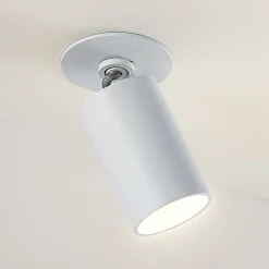 Arcchio Loftlamper > Davin indbygningsspot, cylinder, hvidt