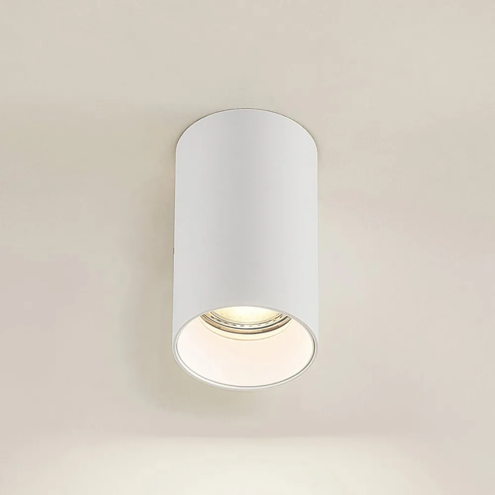 Gang|Loftlamper ^ Arcchio Downlight Brinja, hvid, metal, Ø 6 cm, rund, GU10
