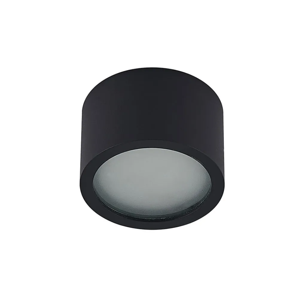 Loftlamper|Loftlamper ^ Arcchio downlight Nieva, GX53, sort, rund, Ø 10cm, metal