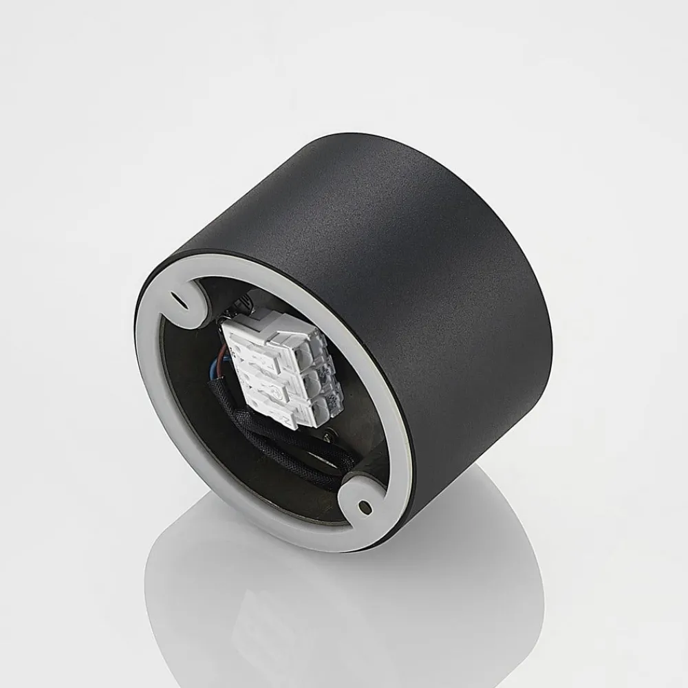 Loftlamper|Loftlamper ^ Arcchio downlight Nieva, GX53, sort, rund, Ø 10cm, metal