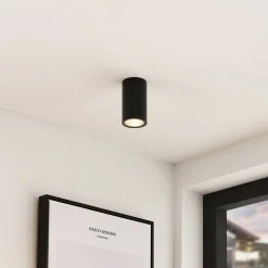 Arcchio Gang|Loftlamper > downlight Olivir, sort, metal, Ø 6cm, GU10, IP44