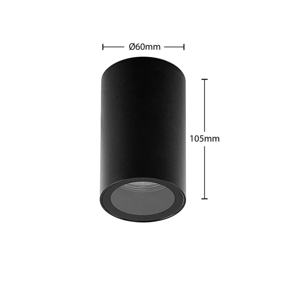 Arcchio Gang|Loftlamper > downlight Olivir, sort, metal, Ø 6cm, GU10, IP44