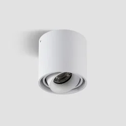 Gang|Loftlamper ^ Arcchio downlight Walza, hvid, metal, Ø 9,3 cm, GU10