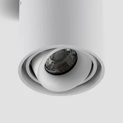 Gang|Loftlamper ^ Arcchio downlight Walza, hvid, metal, Ø 9,3 cm, GU10