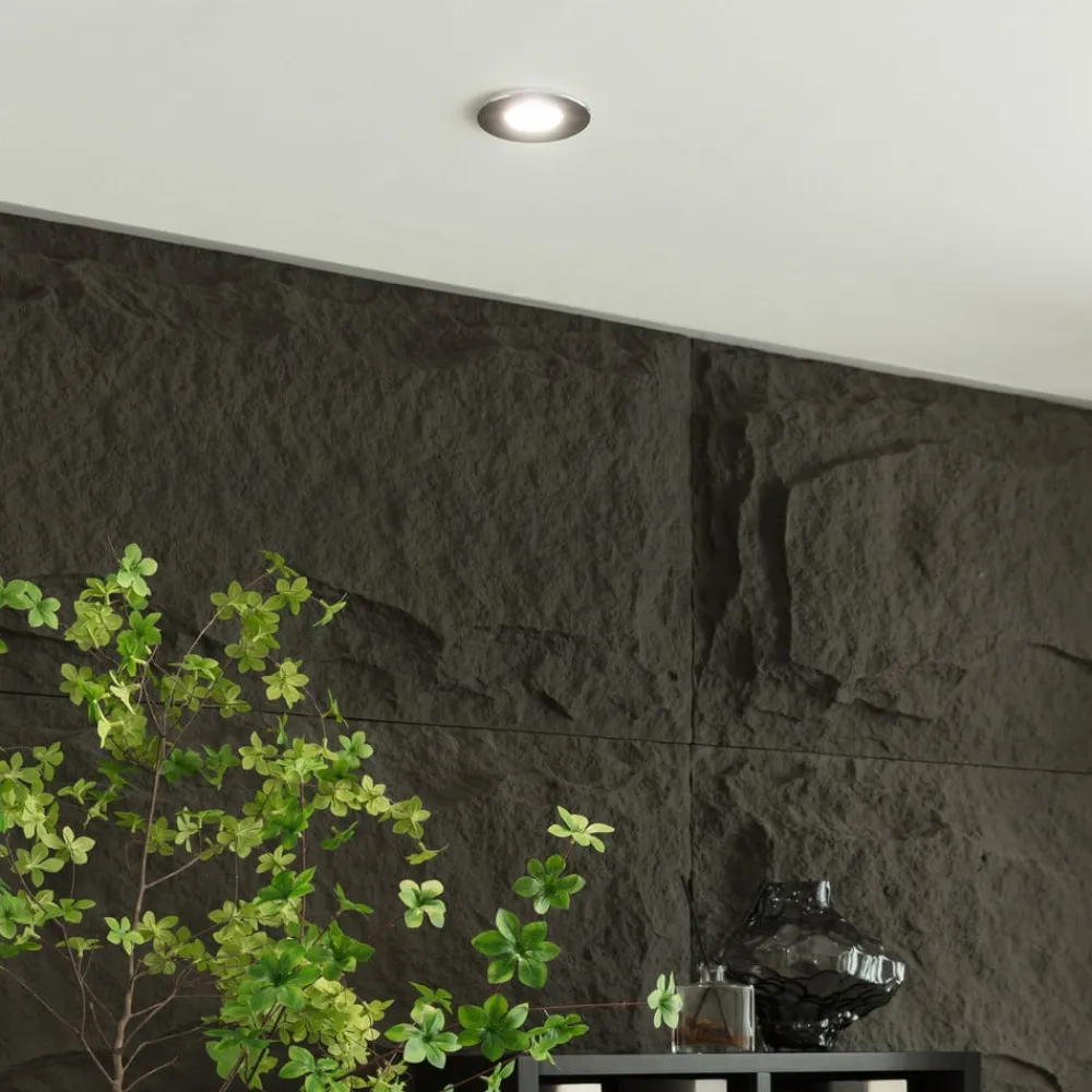 Loftlamper ^ Arcchio Elmon LED-indbygningslampe, IP65, krom