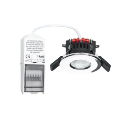 Loftlamper ^ Arcchio Elmon LED-indbygningslampe, IP65, krom