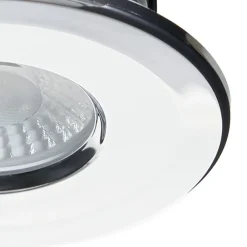 Loftlamper ^ Arcchio Elmon LED-indbygningslampe, IP65, krom