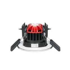 Loftlamper ^ Arcchio Elmon LED-indbygningslampe, IP65, krom
