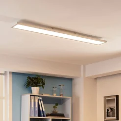 Arbejdsrum/Kontor|Loftlamper ^ Arcchio Enora LED-panel, 3000lm, hvid, metal, 119,5 cm