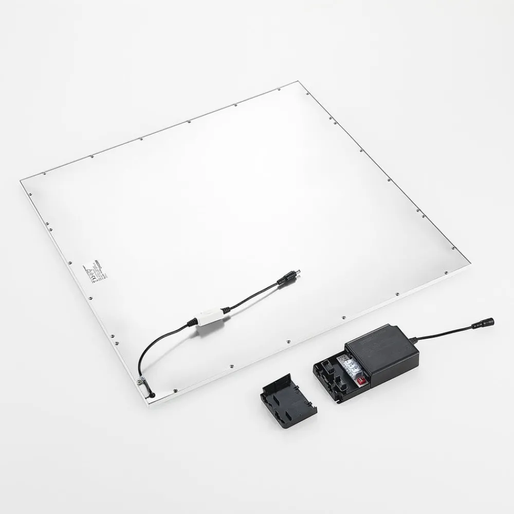 Arbejdsrum/Kontor|Indbygningsspots ^ Arcchio forsænket panel Vinas, 62 cm, hvid, aluminium, CCT