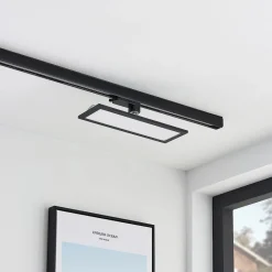 Arbejdsrum/Kontor|Skinnesystem ^ Arcchio Hairis LED-panel, 30 cm, sort, 4000 K