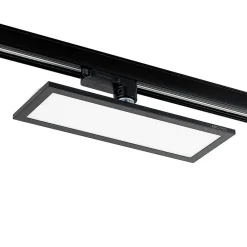 Arbejdsrum/Kontor|Skinnesystem ^ Arcchio Hairis LED-panel, 30 cm, sort, 4000 K
