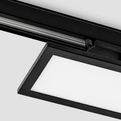 Arbejdsrum/Kontor|Skinnesystem ^ Arcchio Hairis LED-panel, 30 cm, sort, 4000 K
