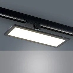 Arbejdsrum/Kontor|Skinnesystem ^ Arcchio Hairis LED-panel, 30 cm, sort, 4000 K