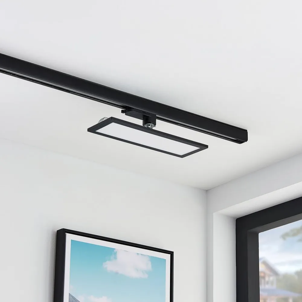 Arcchio Skinnesystem > Hairis LED-panel, 30 cm, sort, 3000 K