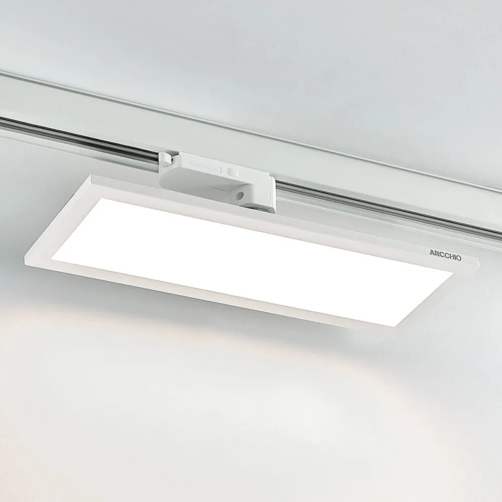 Arbejdsrum/Kontor|Skinnesystem ^ Arcchio Hairis LED-panel hvid 4000 K