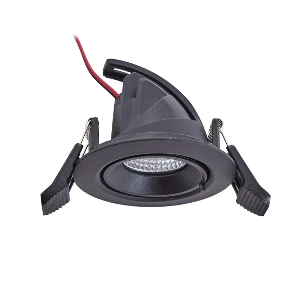 Arcchio Arbejdsrum/Kontor > Harcos LED-downlight, sort, Ø 8 cm, 4.000K