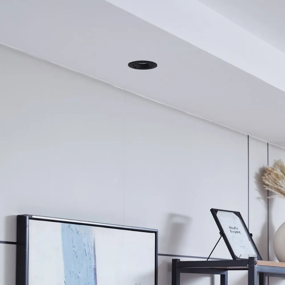 Arcchio Arbejdsrum/Kontor > Harcos LED-downlight, sort, Ø 8 cm, 4.000K