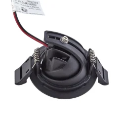 Arcchio Arbejdsrum/Kontor > Harcos LED-downlight, sort, Ø 8 cm, 4.000K