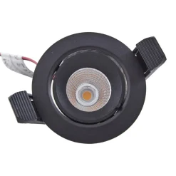 Arcchio Arbejdsrum/Kontor > Harcos LED-downlight, sort, Ø 8 cm, 4.000K