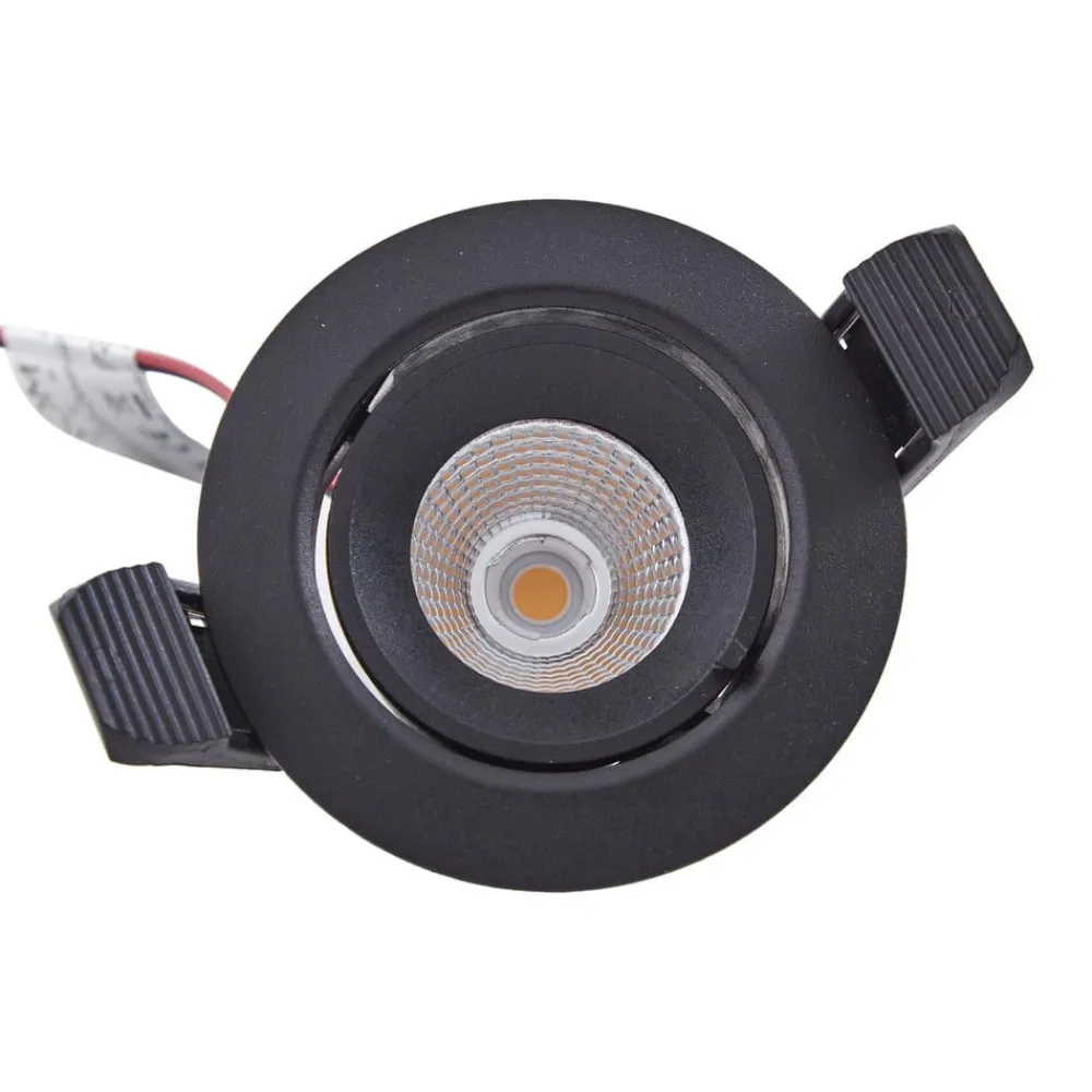 Arcchio Arbejdsrum/Kontor > Harcos LED-downlight, sort, Ø 8 cm, 4.000K